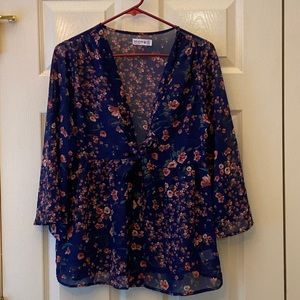 Knit works sheer cover up